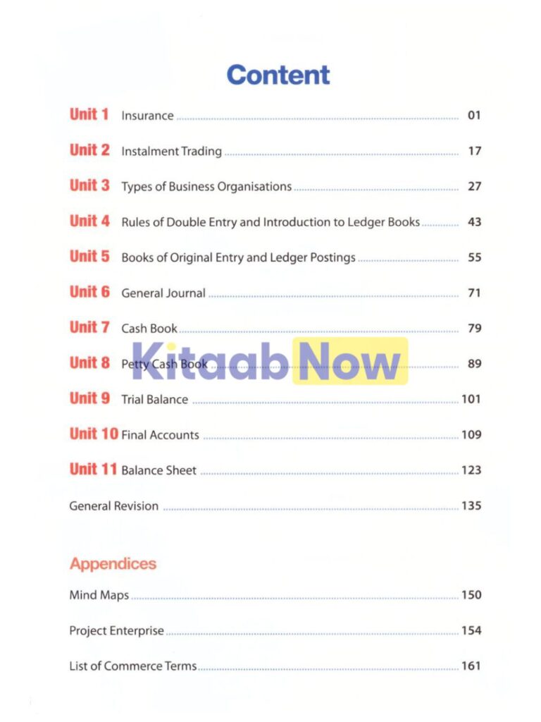 Basic Commerce Year 8 Textbook | KitaabNow