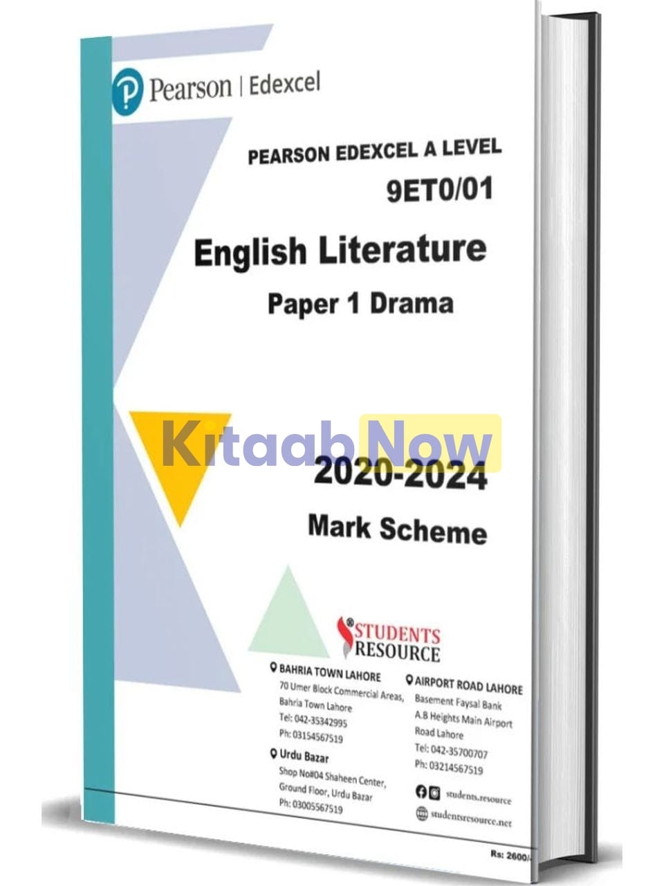 A Level English Literature Paper 1 9ET0/01 (2020-2024 Mark Scheme ...